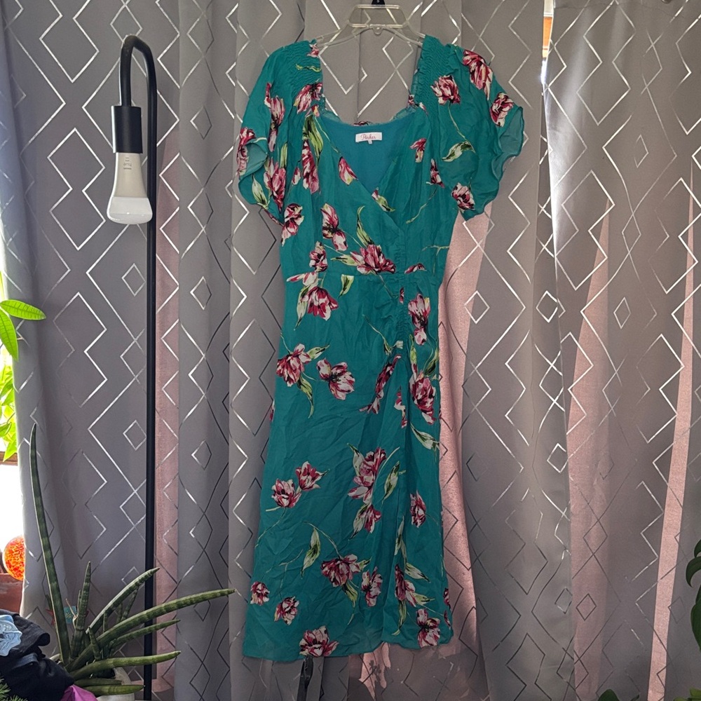 Parker Floral Wrap Dress -Flaw